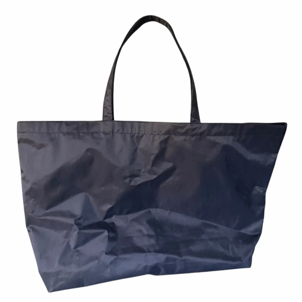 Bogner Large Black Nylon Top Zipper Top Handle Tote Bag